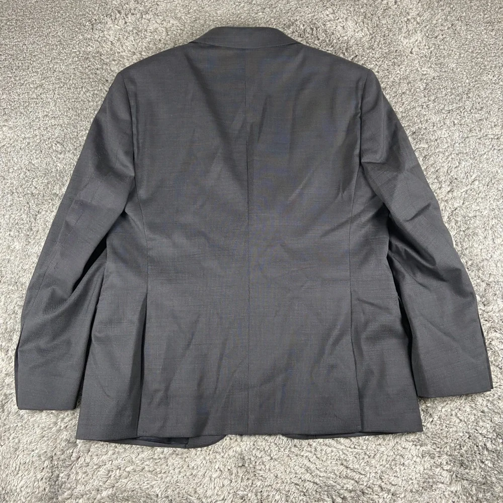 Joseph Abboud Blazer Mens 42S Charcoal Grey Slim Fit Wool Marzotto Super‎ 100s